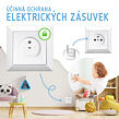 Sipo Ochranné kryty na elektrické zásuvky, set 12ks + 2x klíče, BÍLÁ