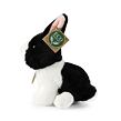 Rappa Plyšový králík bílo-černý sedící 16 cm ECO-FRIENDLY