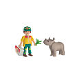 Playmobil DuoPack Ošetřovatel s nosorožcem