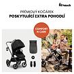 Hauck Sporťák Comfort N Care + nánožník / adaptér na autosedačku, Black
