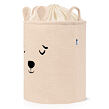 Sipo Koš na hračky Premium Bouclé se šňůrkou / 43 l, Bear (Beige)