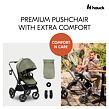 Hauck Sporťák Comfort N Care + nánožník / adaptér na autosedačku, Olive