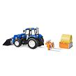 Bruder Traktor NEW HOLLAND + plošina, balík, čelní nakladač