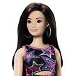 Mattel Barbie Fashionistas Modelka v šatech s barevnými hvězdami
