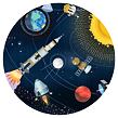 DJECO Puzzle Vesmír s popisem