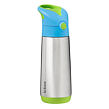 b.box Termoska na pití s brčkem 500 ml - modrá/zelená