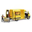 Bruder Mercedes Benz Sprinter DHL + figurka, gitrbox