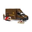 Bruder Mercedes Benz Sprinter - přepravní služba UPS + figurka