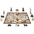 Wooden City Dřevěné Puzzle Antická mapa světa M, 150 dílků