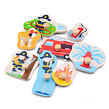 New Classic Toys Dřevěné vkládací puzzle - Hasiči, 8 ks