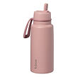 b.box Nerezová termolahev s brčkem 1l - berry smoothie