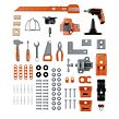 Smoby Black&Decker Velká pracovní dílna s jeřábem