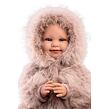 Llorens 74506 NEW BORN realistická panenka miminko se zvuky a měkkým látkovým tělem 45 cm