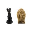 Efko Igráček Archeolog - figurka s egyptskými vykopávkami masky faraona a sošky bohyně Bastet