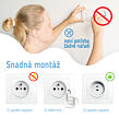 Sipo Ochranné kryty na elektrické zásuvky, set 12ks + 2x klíče, BÍLÁ