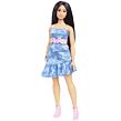 Mattel Barbie Modelka - modré šaty s motýlky