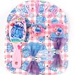 Cerdá Sada vlasových doplňků Stitch v batůžku