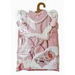 Llorens M738-60 Obleček pro panenku miminko NEW BORN velikosti 40-42 cm s doplňky