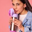 b.box Termoska na pití s brčkem 500 ml - sugar plum
