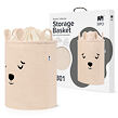 Sipo Koš na hračky Premium Bouclé se šňůrkou / 43 l, Bear (Beige)