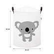 Sipo Koš na hračky se šňůrkou, skládací bavlněný / 43 l, Koala