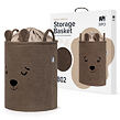 Sipo Koš na hračky Premium Bouclé se šňůrkou / 43 l, Bear (Brown)