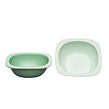 NIP GREEN line miska, 2ks, green/light green