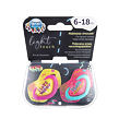 CANPOL BABIES B - Set symetrických silikonových dudlíků 6-18m NEON LOVE růžový